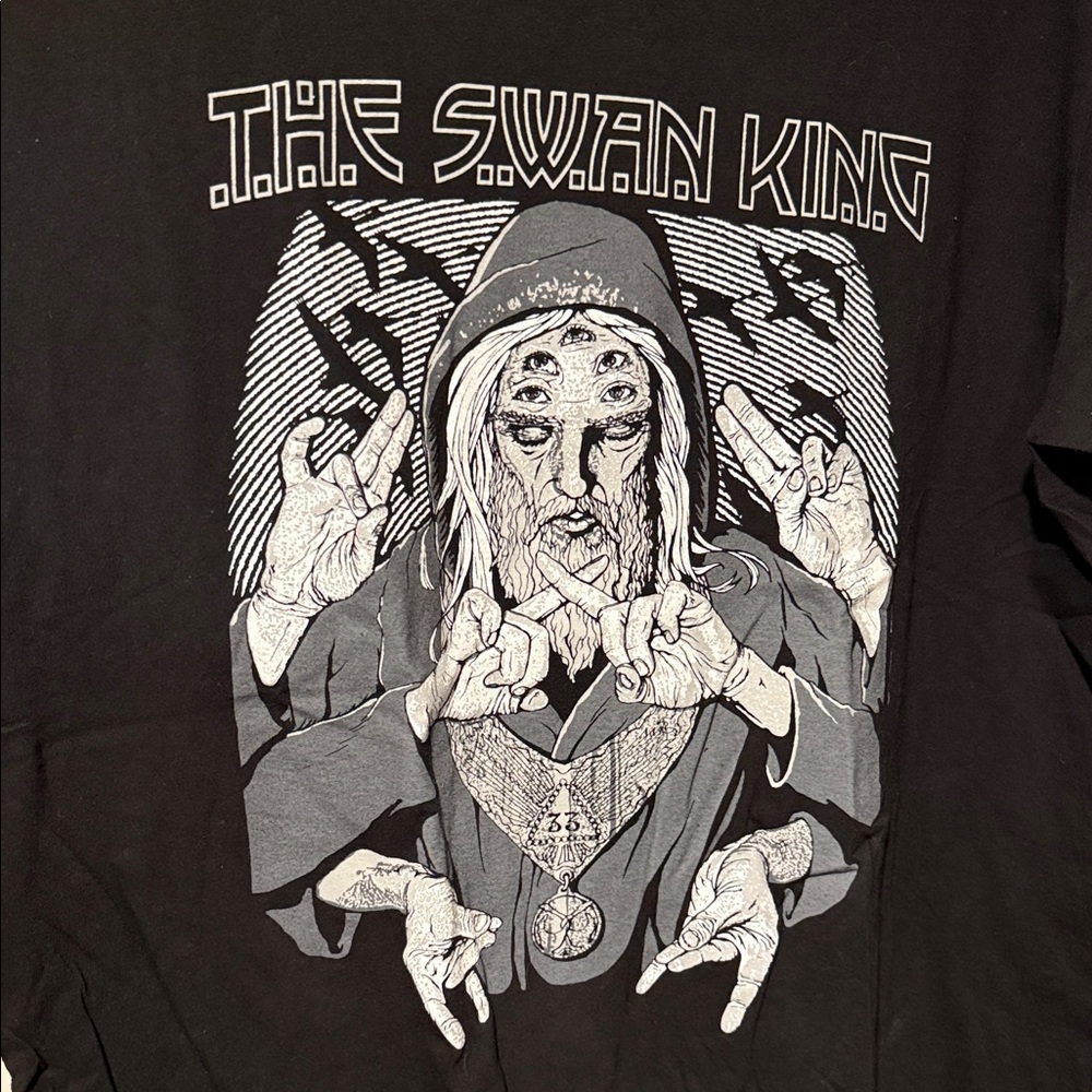 The Swan King - forgiving the gods shirt LARGE